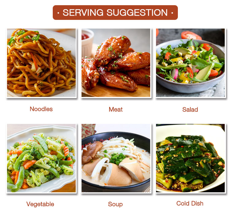 Serving Suggestion - Sesame Oil Предложение по подаче - кунжутное масло