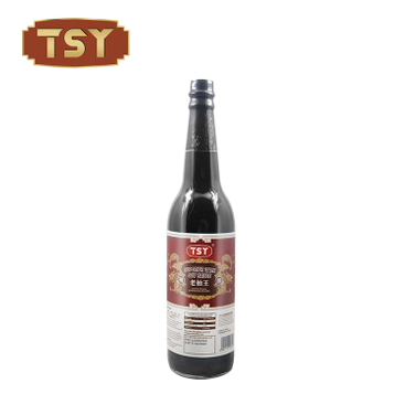Стеклянная бутылка без глютена темного соевого соуса для супермаркета