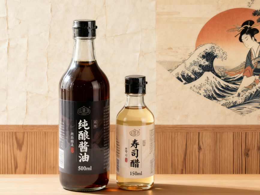 Высококачественный японский стиль чистый соевый соус и суши-уксус